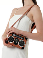 Haute Sauce The Stereo Clutch Bag - Chocolate Brown