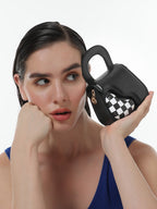 Haute Sauce The Micro Pillow Heart Sling Bag - Onyx Black