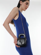 The Micro Pillow Heart Sling Bag - Onyx Black
