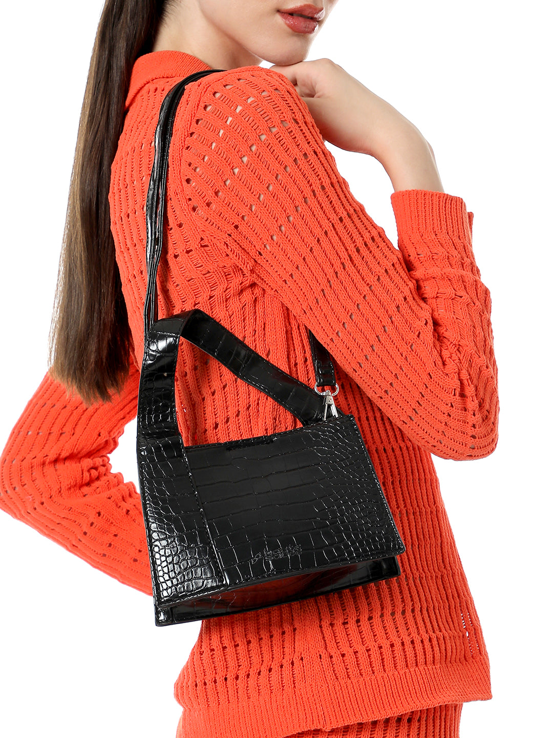 Haute Sauce The Frivola Scale Hand Bag - Onyx Black