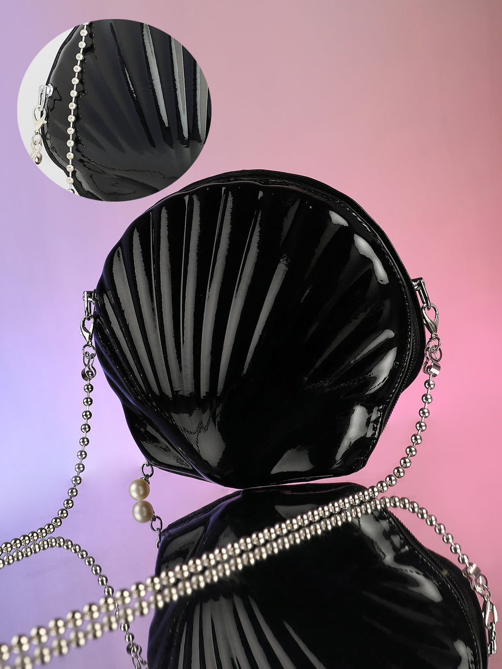 Haute Sauce The Coquille Sling Bag - Onyx Black
