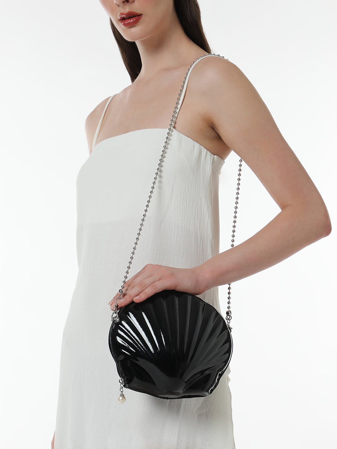 Haute Sauce The Coquille Sling Bag - Onyx Black