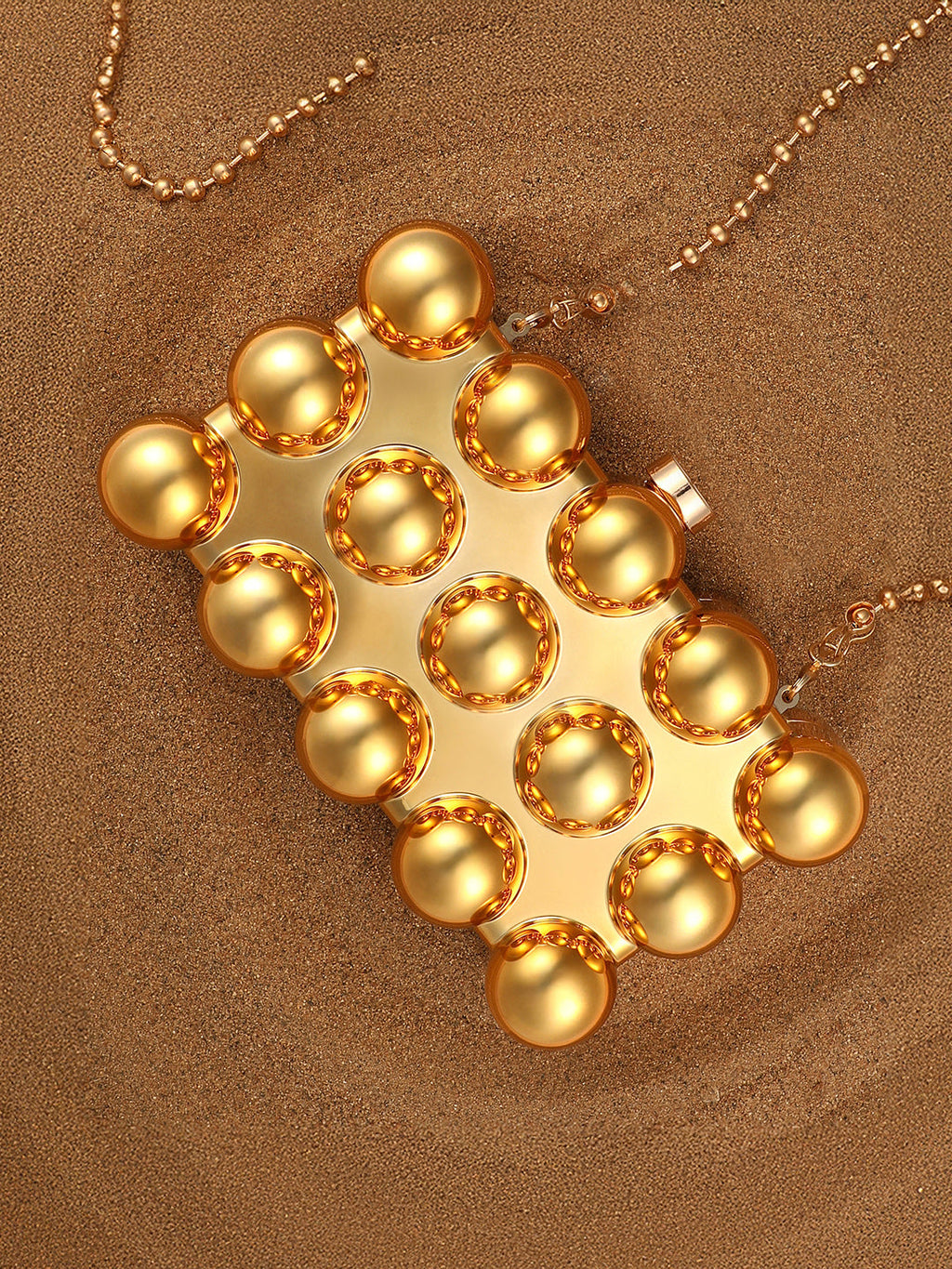 Haute Sauce The Ball-Ball Clutch Bag - California Gold