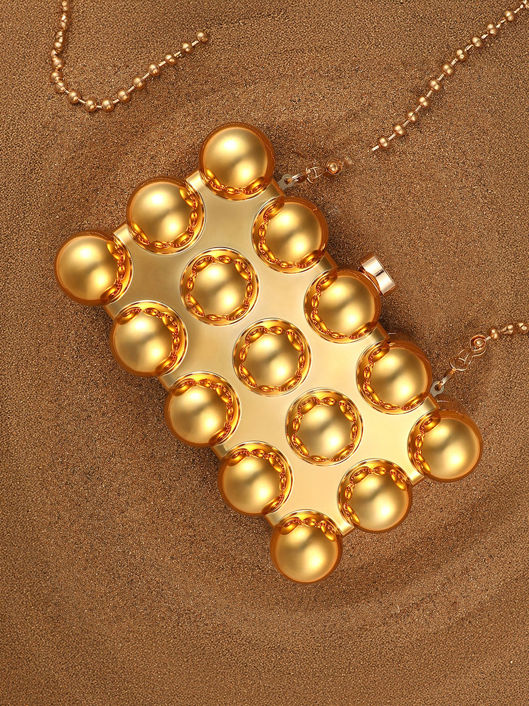 Haute Sauce The Ball-Ball Clutch Bag - California Gold
