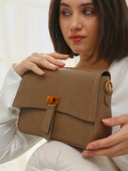 The Odette Sling Bag - Ash Brown