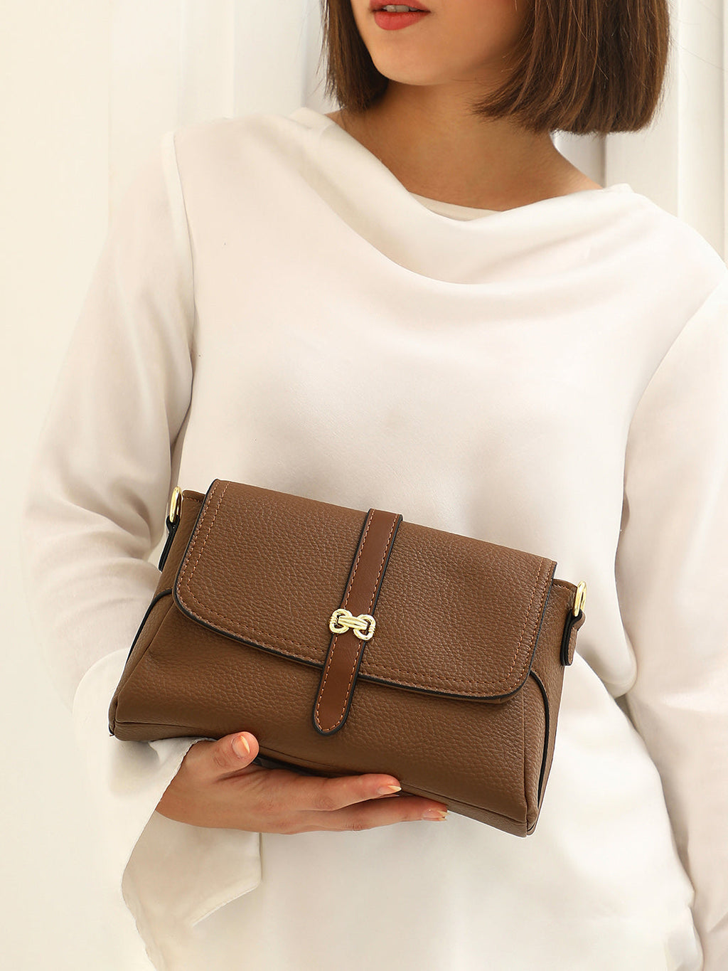 Haute Sauce The Agnes Sling Bag - Chocolate Brown