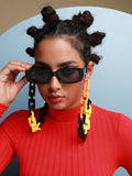 Haute Sauce Bumblebee Sunglasses With Chain