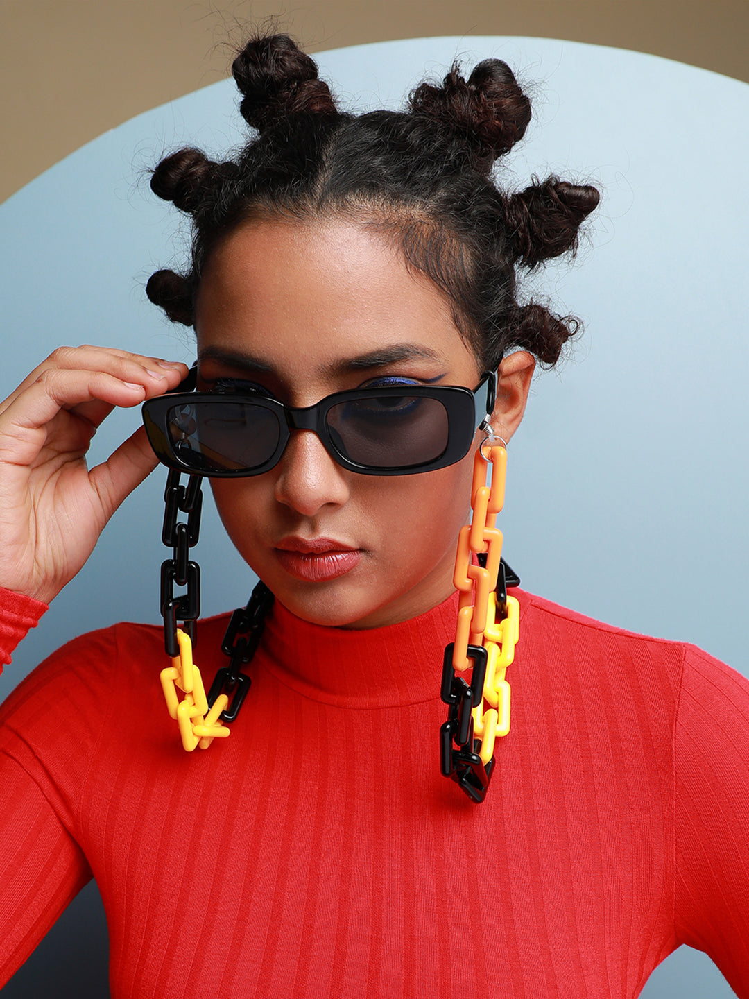 Haute Sauce Bumblebee Sunglasses With Chain