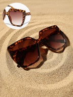 Haute Sauce The Widlife Oversized Sunglasses - Coffee Brown