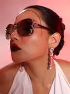 Haute Sauce Embellished Butterfly Sunglasses