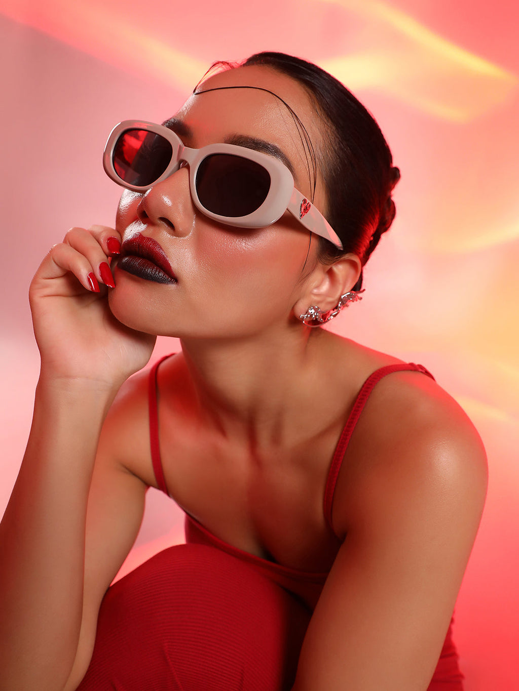 Full Rim Rectangular Sunglasses