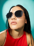 Haute Sauce Metallic Butterfly Sunglasses