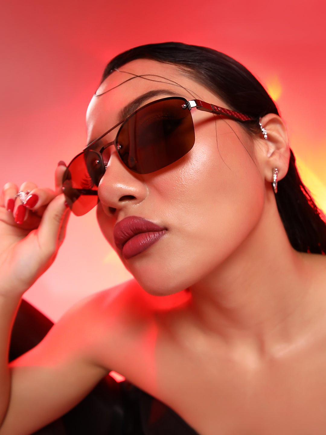 Haute Sauce Full Rim Aviator Sunglasses