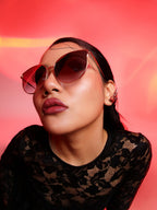 Haute Sauce Metallic Cateye Sunglasses