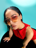 Haute Sauce Gradient Rectangular Sunglasses