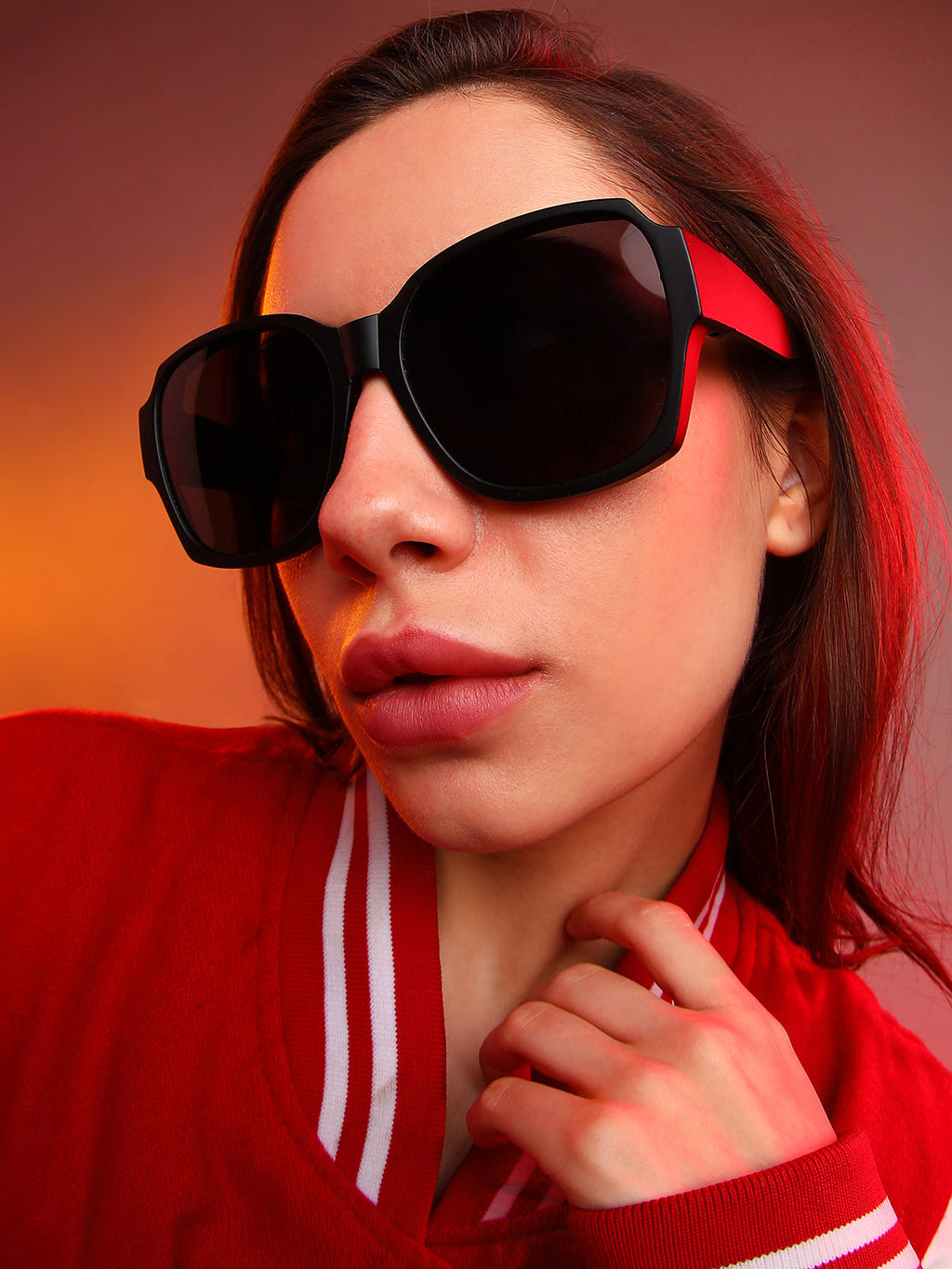 Haute Sauce Foldable Oversized Sunglasses - Black