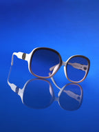 Haute Sauce Gradient Butterfly Sunglasses - White