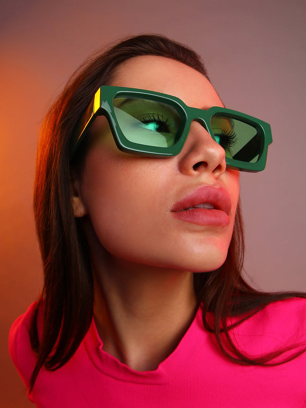 Haute Sauce Chunky Wayfarer Sunglasses - Green