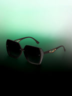 Haute Sauce The Glint Block Oversized Sunglasses - Graphite Grey