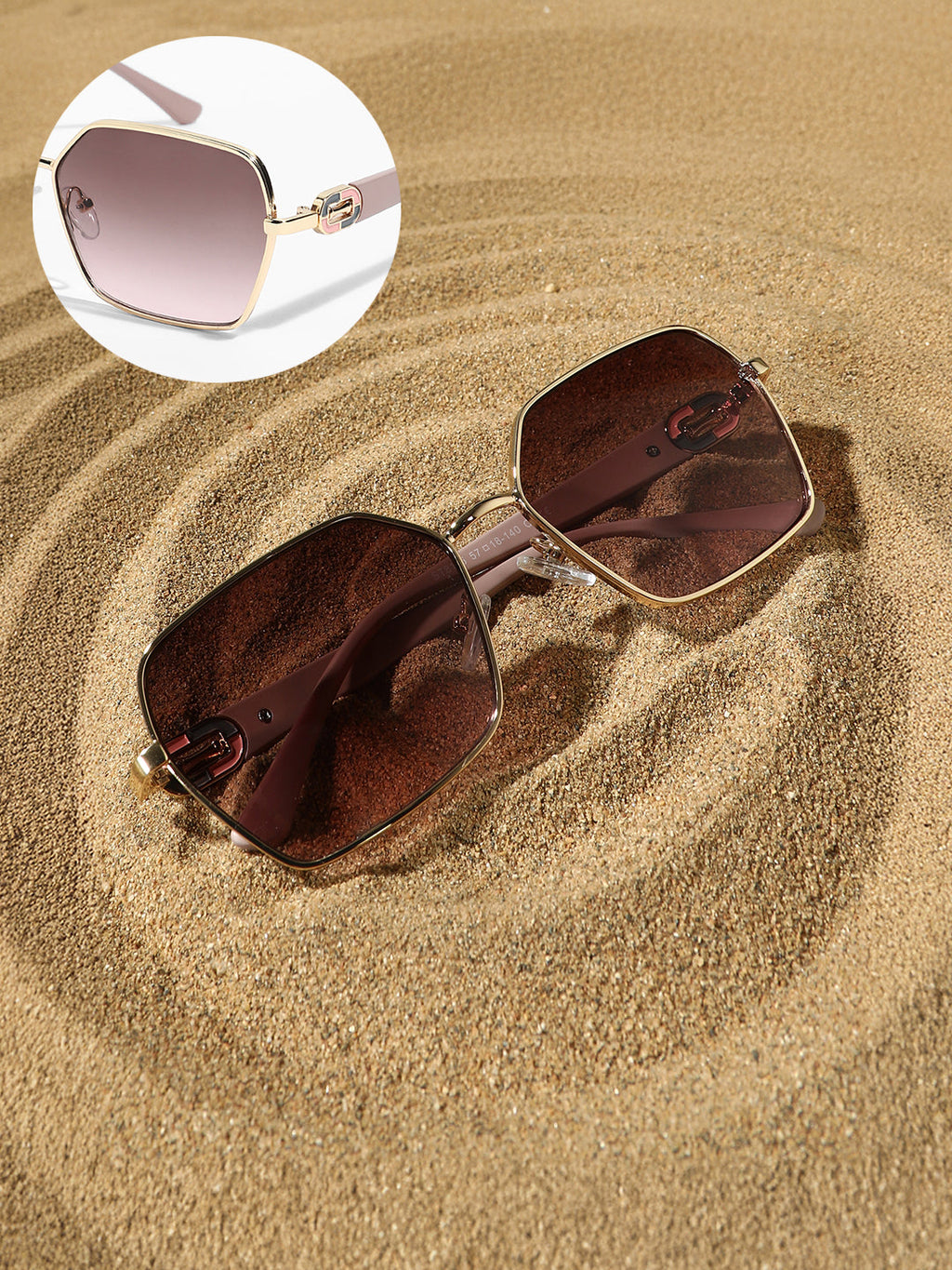 Haute Sauce The Montmartre Rectangular Sunglasses - Pastel Purple
