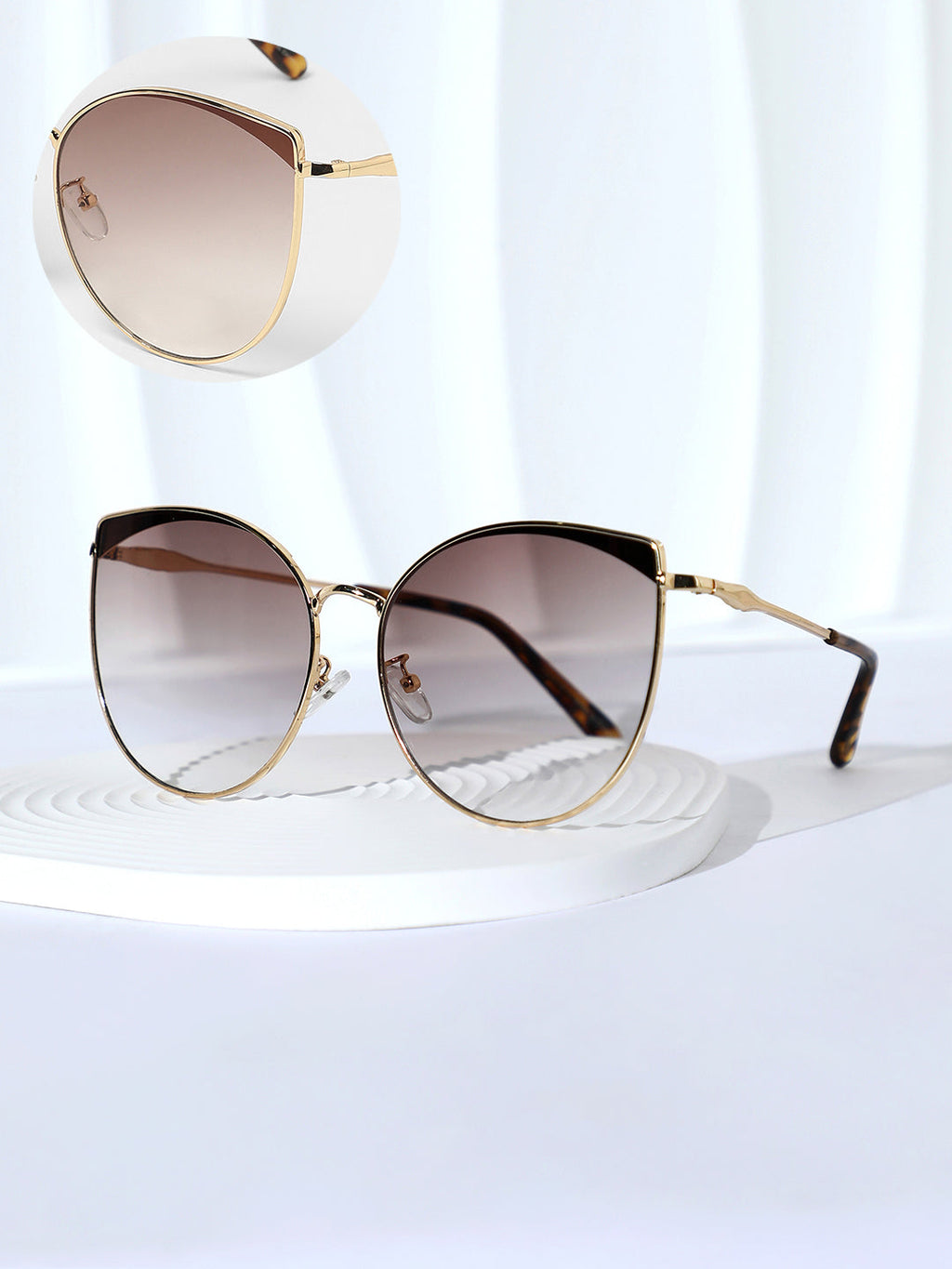 Haute Sauce The Classic Gradient Cateye Sunglasses - Champayne Gold