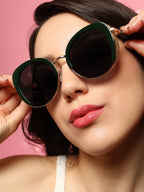 The Gleaming Oversized Sunglasses - Onyx Black