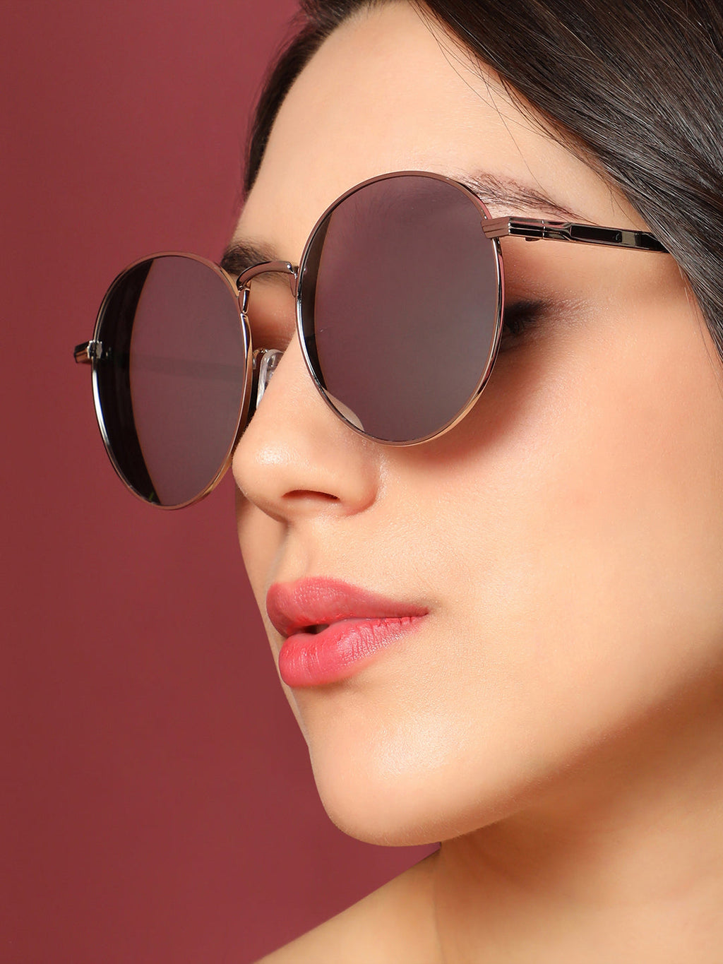 Haute Sauce The Metallic Round Sunglasses - Metallic Silver