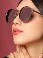 Haute Sauce The Metallic Round Sunglasses - Metallic Silver