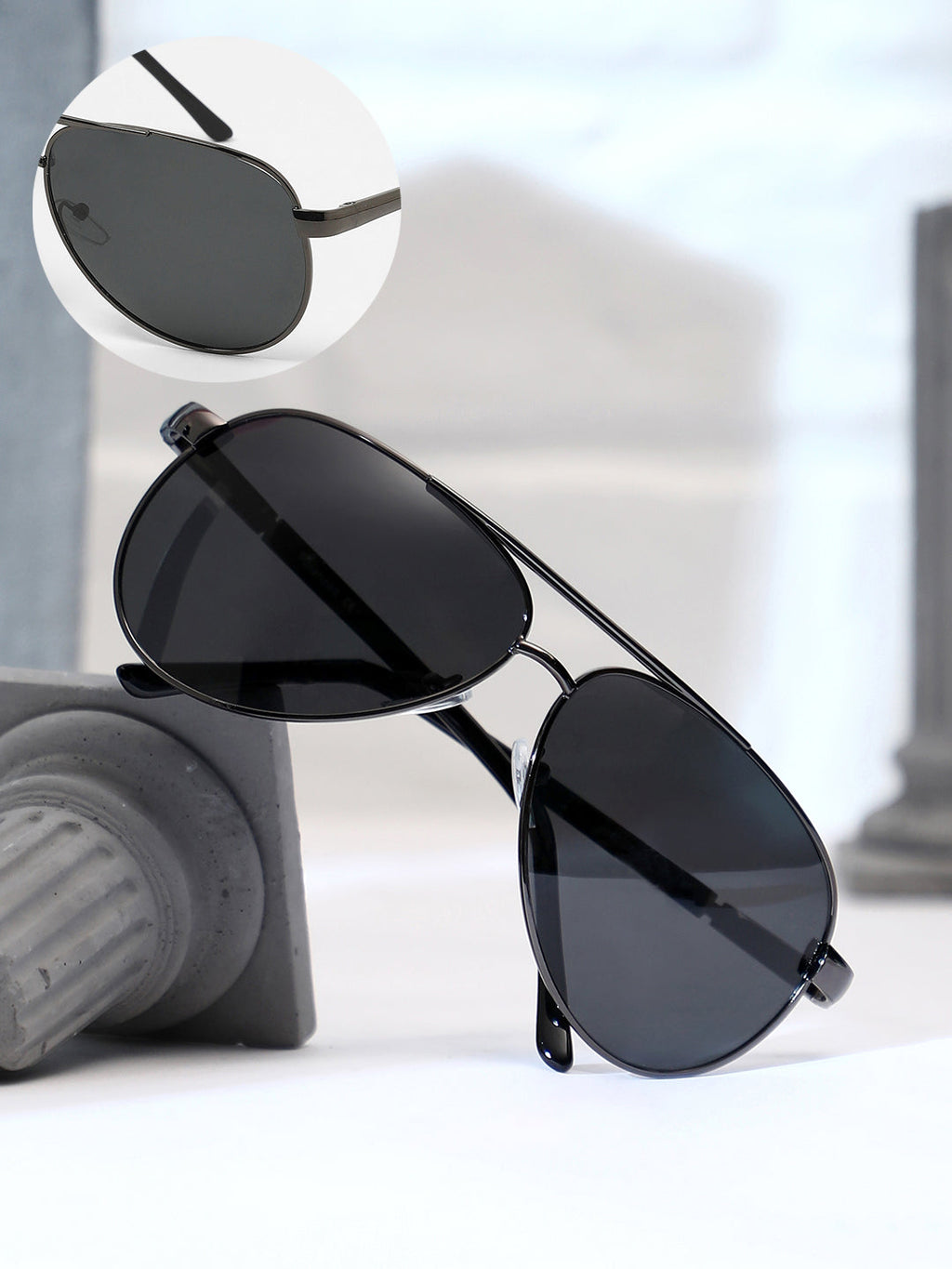 Haute Sauce The Classic Aviator Sunglasses - Onyx Black