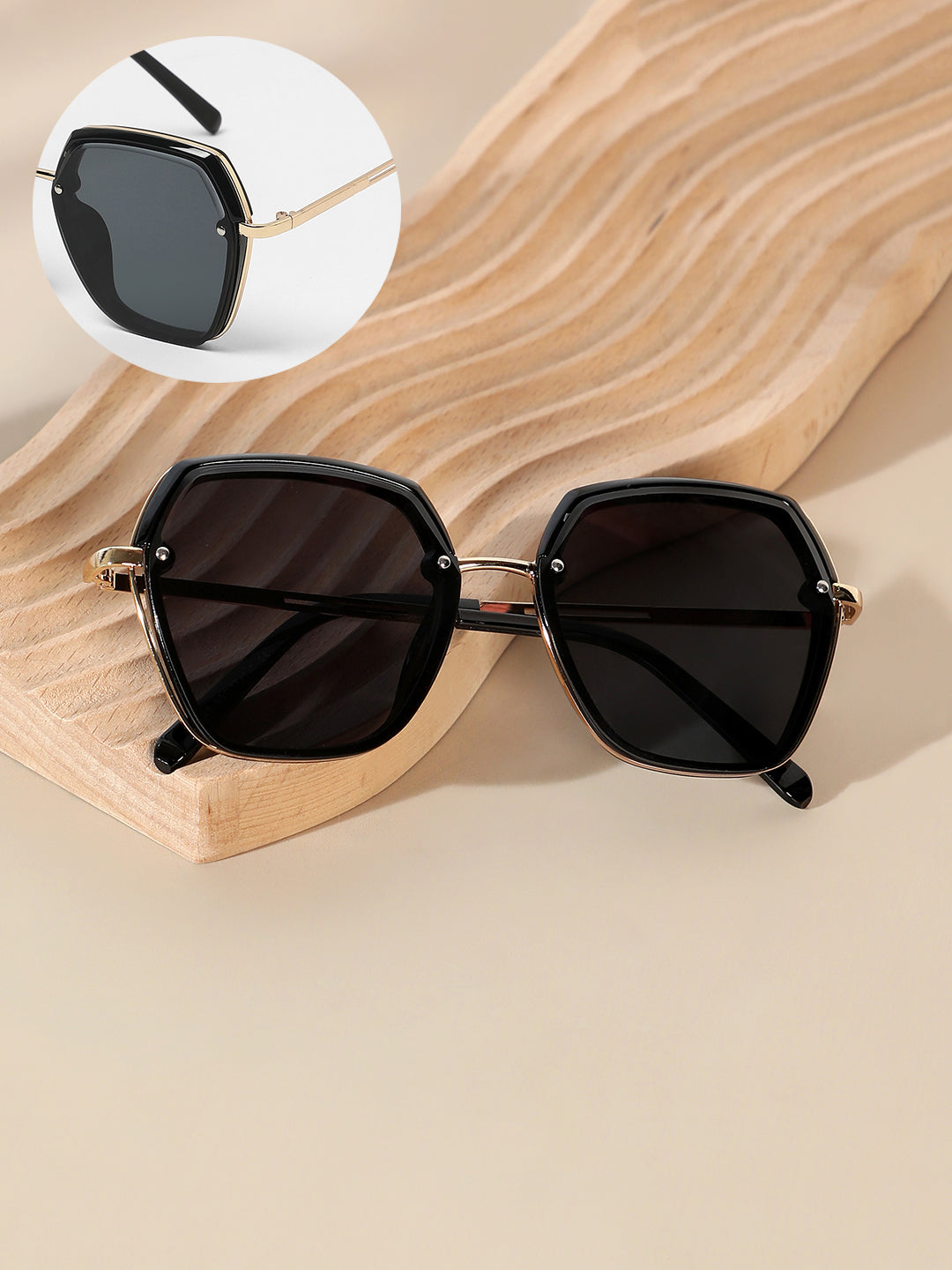 Haute Sauce The Layered Butterfly Sunglasses - Onyx Black