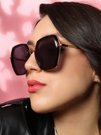 Haute Sauce The Layered Butterfly Sunglasses - Onyx Black