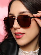 The Traveller'S Aviator Sunglasses - Chocolate Brown