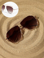 Haute Sauce The Bar Pavement Oversized Sunglasses - Chestnut Brown