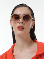 The Orb Round Sunglasses - Tan Brown