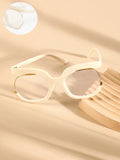 Haute Sauce The Hanging Butterfly Sunglasses - Ivory White