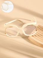 Haute Sauce The Hanging Butterfly Sunglasses - Ivory White