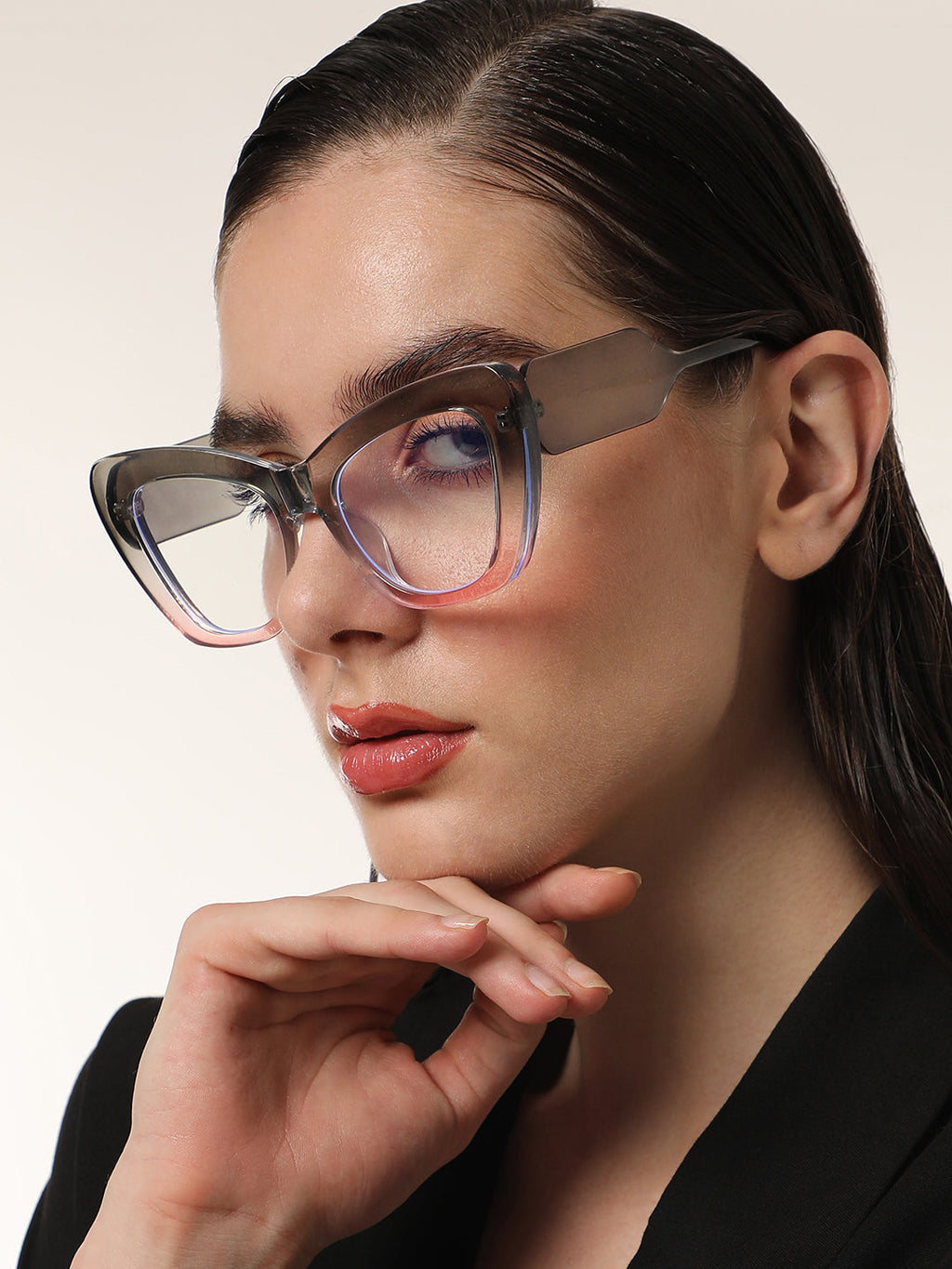 Haute Sauce The City Cateye Sunglasses - Navy Blue