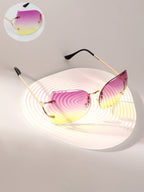 Haute Sauce The Rave Butterfly Sunglasses - Fuschia Pink