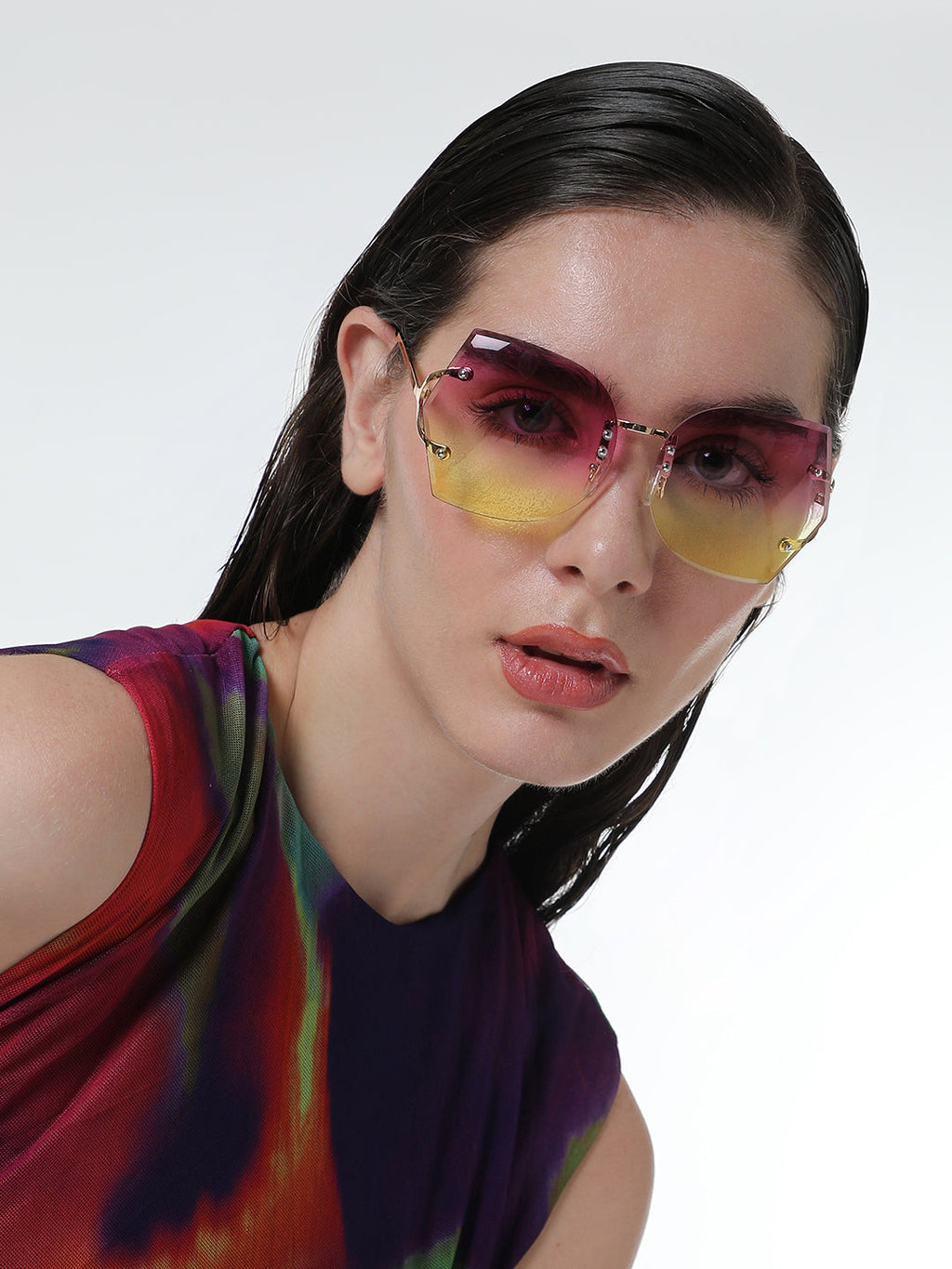 Haute Sauce The Rave Butterfly Sunglasses - Fuschia Pink