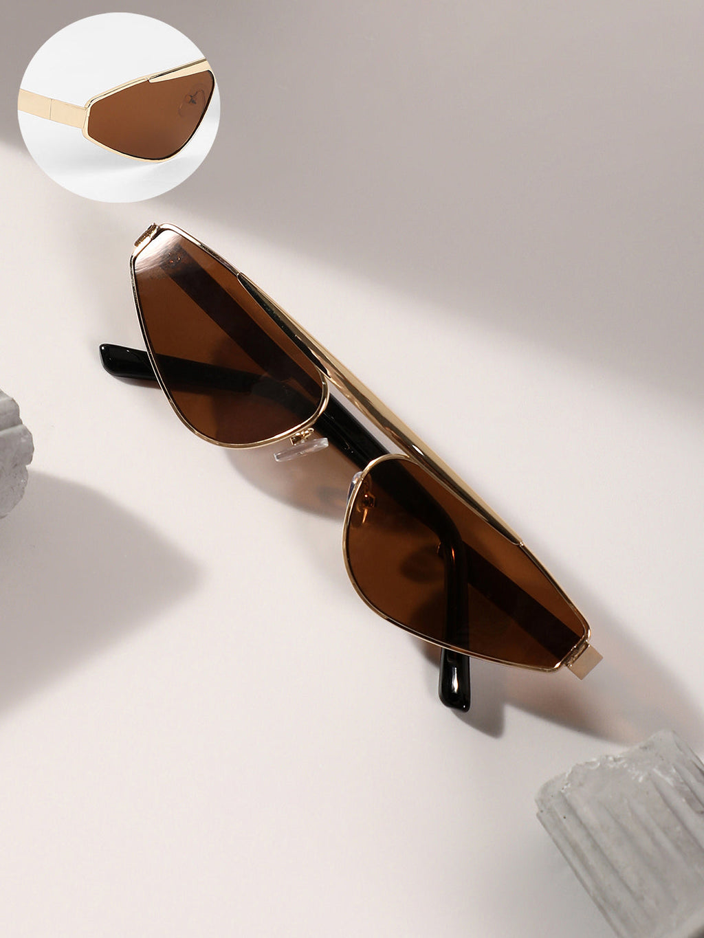 Haute Sauce The Swish Cateye Sunglasses - Chocolate Brown