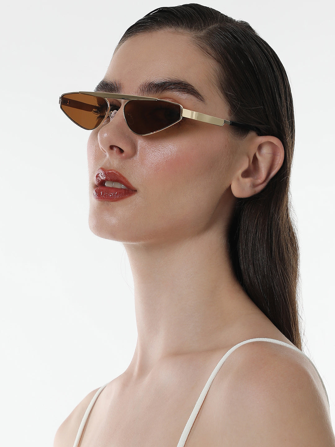 Haute Sauce The Swish Cateye Sunglasses - Chocolate Brown