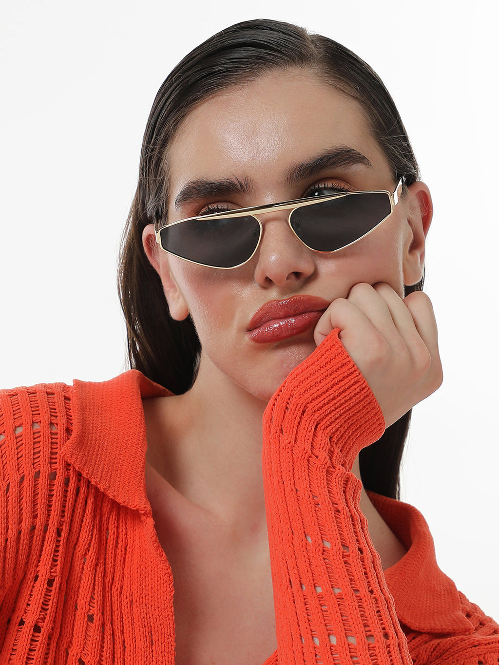 Haute Sauce The Swish Cateye Sunglasses - Midnight Black