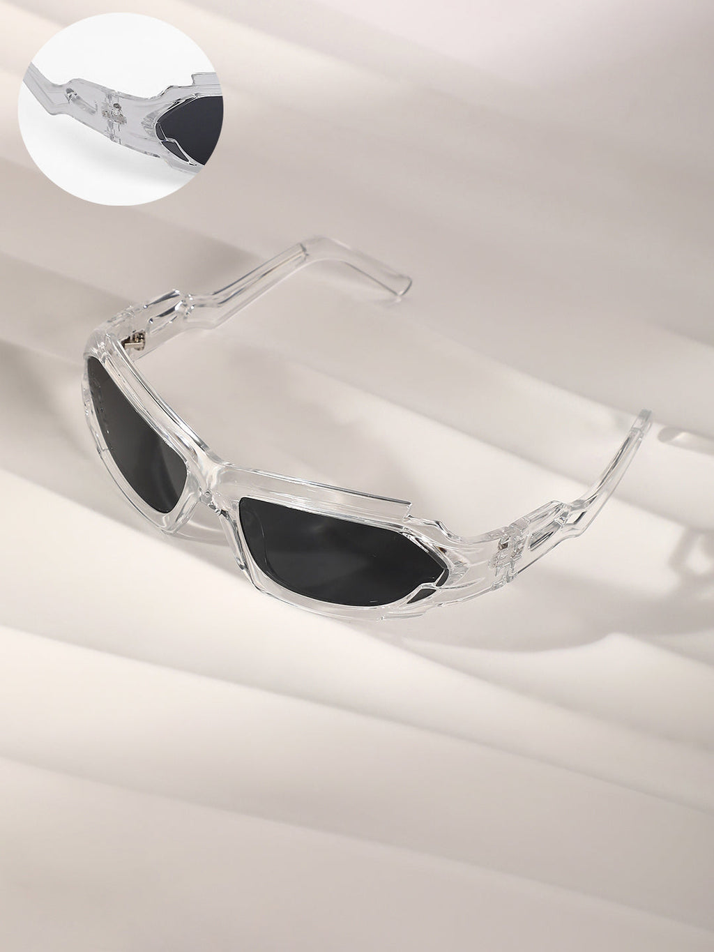 Haute Sauce The Aspen Wrap Sunglasses - Transparent