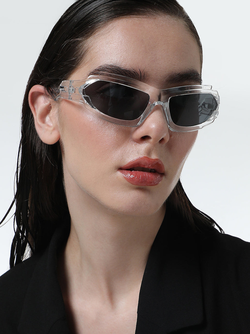 Haute Sauce The Aspen Wrap Sunglasses - Transparent