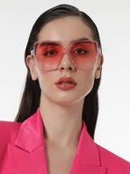 Haute Sauce The Retro Butterfly Sunglasses - Ballet Pink