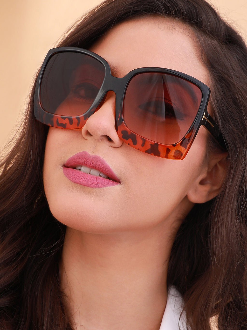 Haute Sauce The Safari Oversized Sunglasses - Coffee Brown