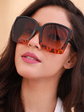 Haute Sauce The Safari Oversized Sunglasses - Coffee Brown