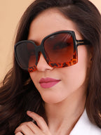 Haute Sauce The Safari Oversized Sunglasses - Coffee Brown