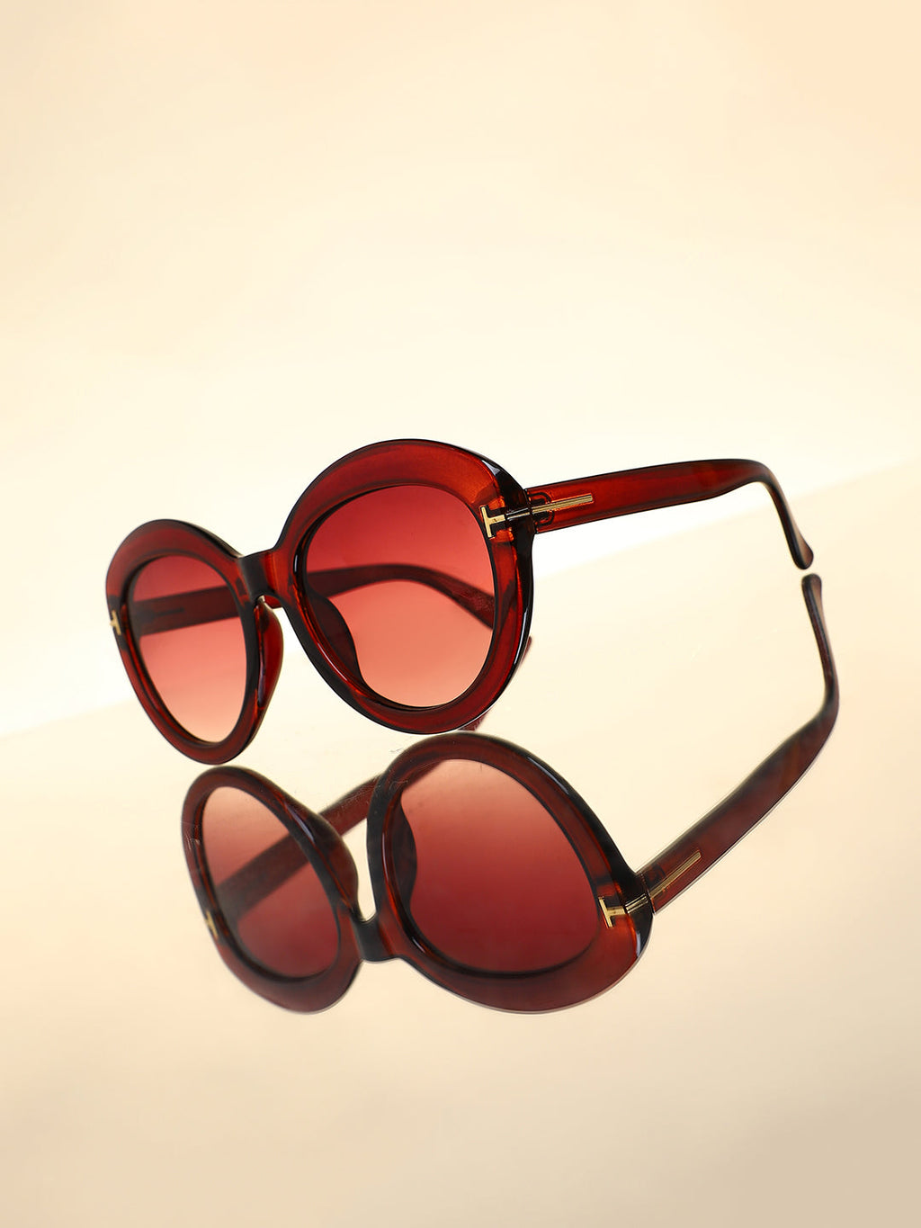 Haute Sauce The Orb Cateye Sunglasses - Coffee Brown