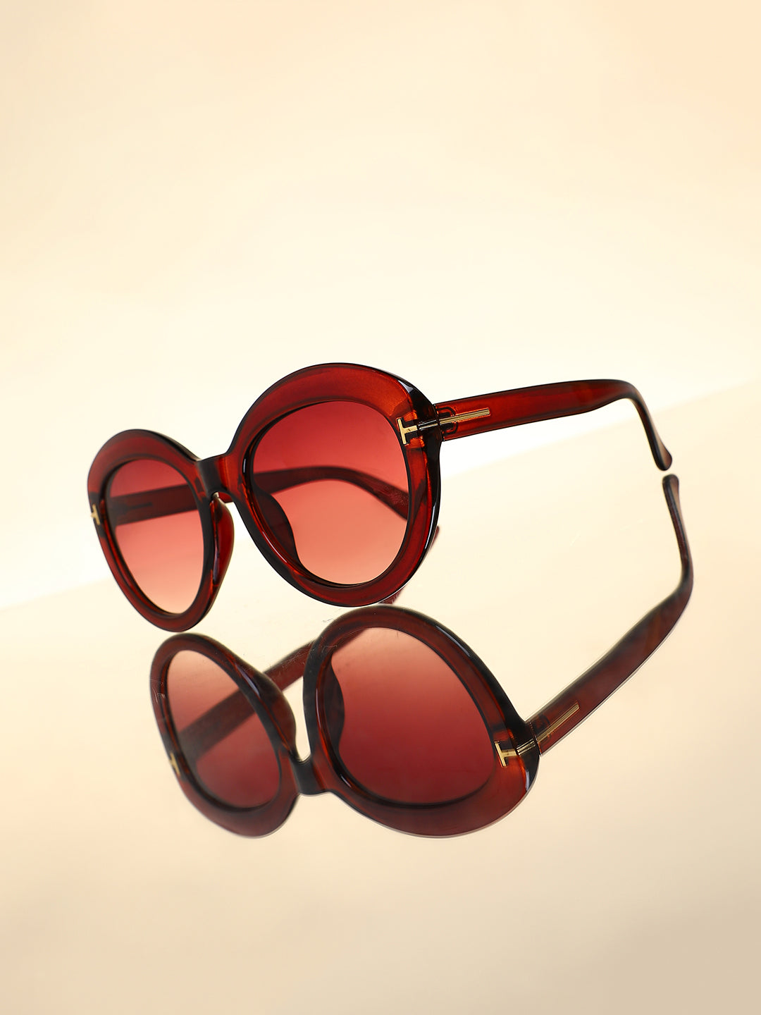 Haute Sauce The Orb Cateye Sunglasses - Coffee Brown